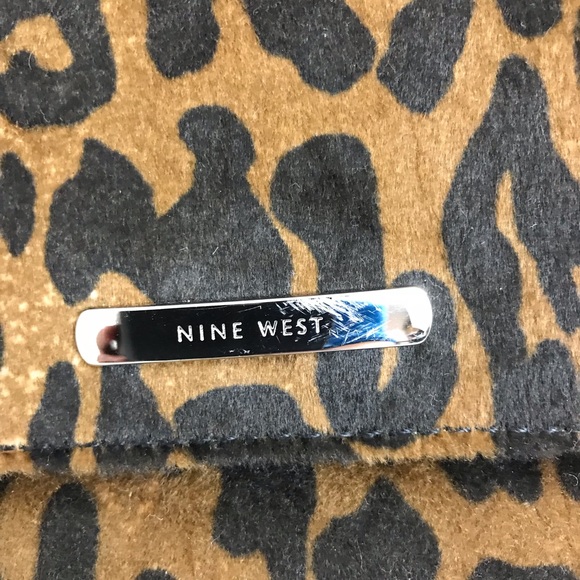 Nine West leopard print purse bag clutch cheetah - Picture 4 of 7